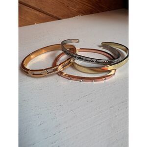 Inspirational Cuff Bracelets Lot of 4